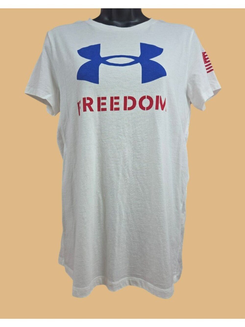 Under Armour Womens Freedom White T-Shirt Medium